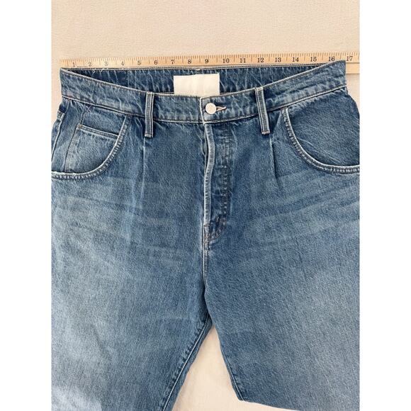 Mother Superior Jeans High Rise Bounce Hover Dart Cuffed Barrel Baggie Denim 32 - Picture 15 of 16